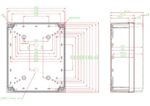 Asennuskotelo ABS Fibox Tempo 3429 - ASENNUSKOTELO ABS FIBOX TA342912