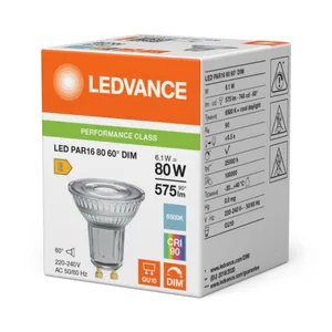 Kohdelamppu Ledvance Performance Spot PAR16 - KOHDELAMPPU PERFORMANCE SPOT PAR16 6W/965 575LM GU10 DIM 60