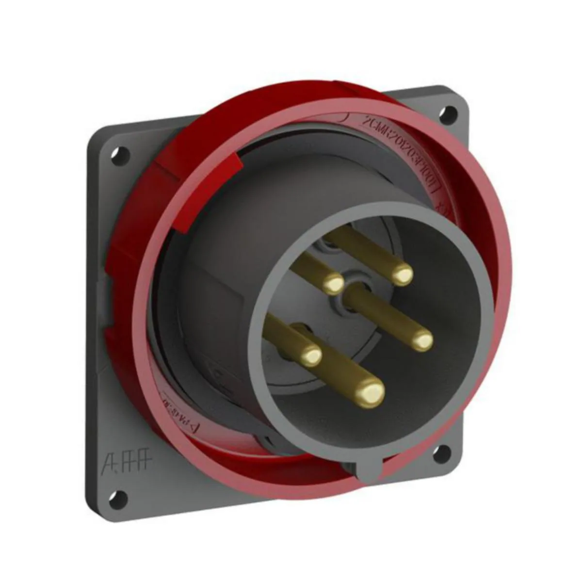Kojevastake Amphenol Easy & Safe 6H, 16A, IP67, 3P+N+E – punainen