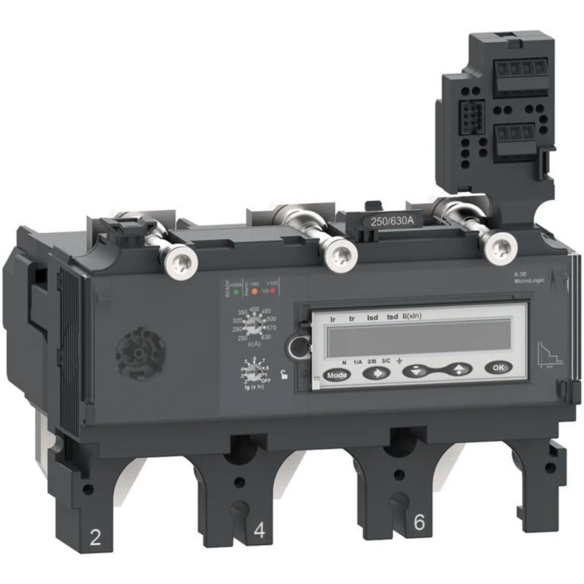 Kompaktikatkaisijan suojarele Schneider Electric ComPactT MicroLogic 3P 6.3E 400A NSX400