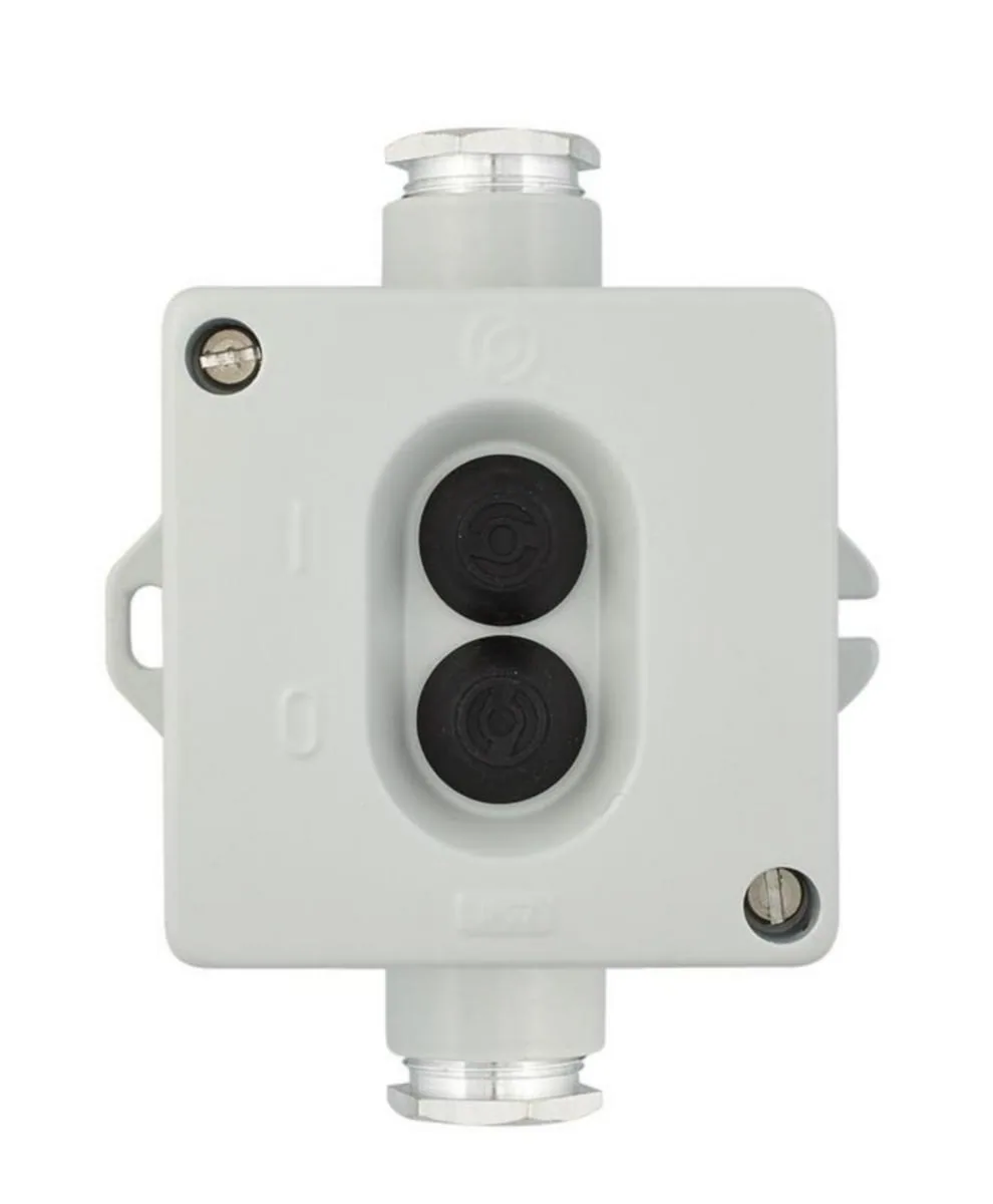 Kytkin 16A 250V vesitiivis IP67 Selcast VAIHTO 2xPK16 HARM – harmaa