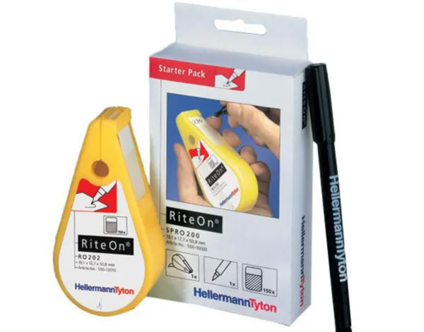 Merkintäkasetti HellermannTyton RiteOn SPRO200-1401-WH ALOITUSPAKKAUS