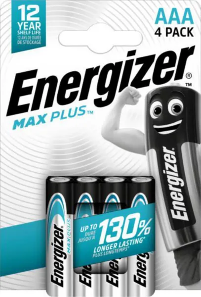 Paristo alkali Energizer Max Plus ENR AAA E92 PAK/4 KPL