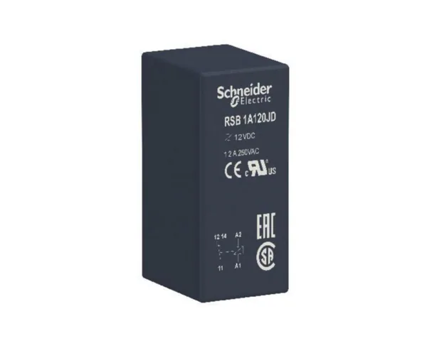 Pistokantarele Schneider Electric Zelio 12VDC 1C/O 12A