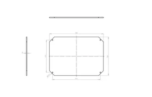 Asennuslevy Fibox MP Arca - ASENNUSLEVY ARCA MPX ARCA 4030