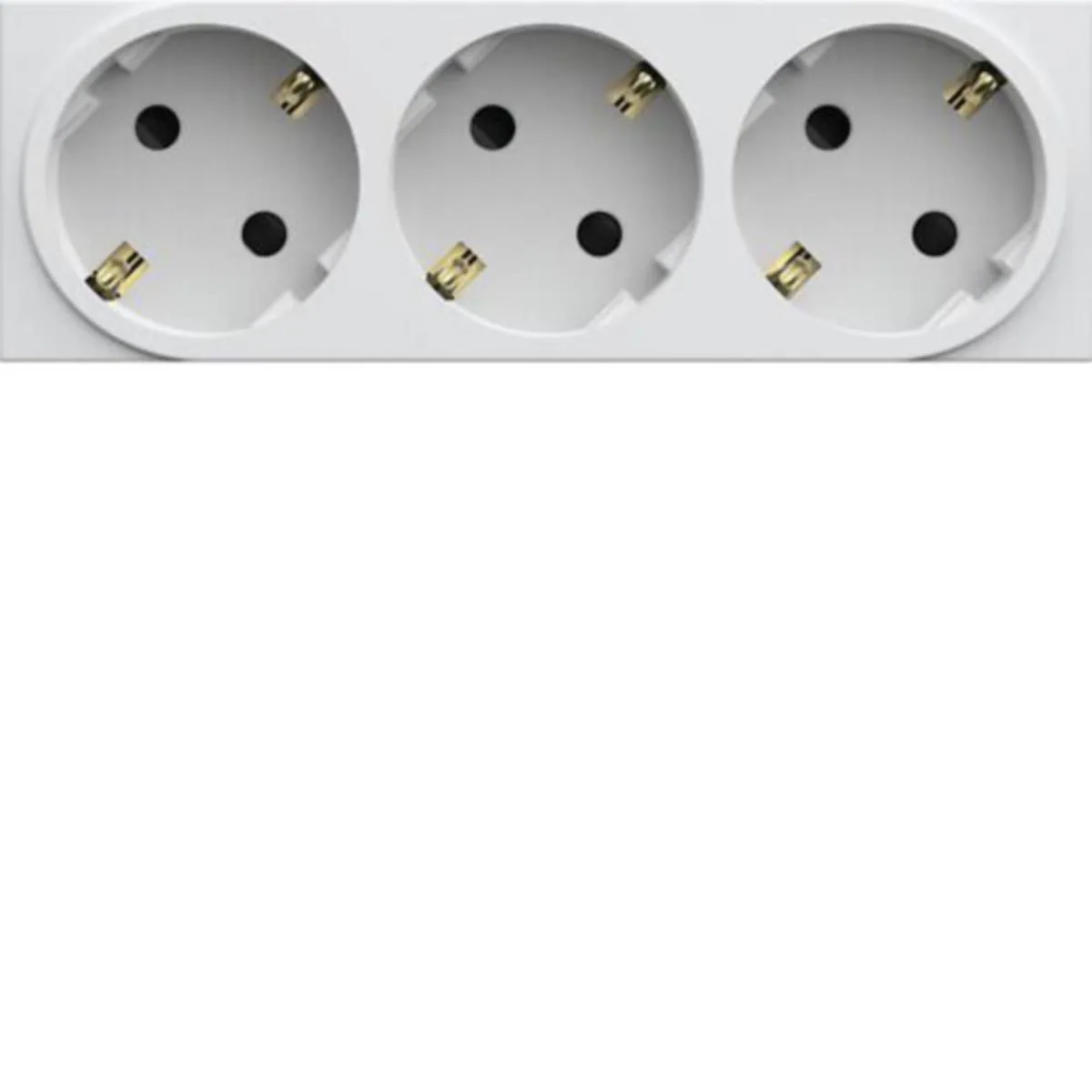 Kanavapistorasia Hager Gallery WXF473 3S/16A/250V 6M UKJ LVA – valkoinen