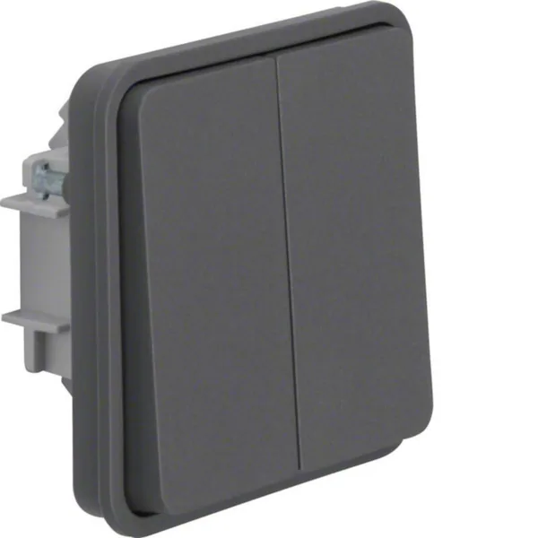 Kytkin Hager W.1 pinta/uppo 5, vivulla 5/10A/250V/IP55 KJ HAR