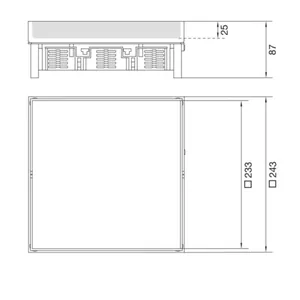 Lattiarasia Hager Electraplan.VE-EE EKQ120 RST - LATTIARASIA ELECTRAPLAN.VE-EE EKQ120 RST 243X243 UMPI 25MM