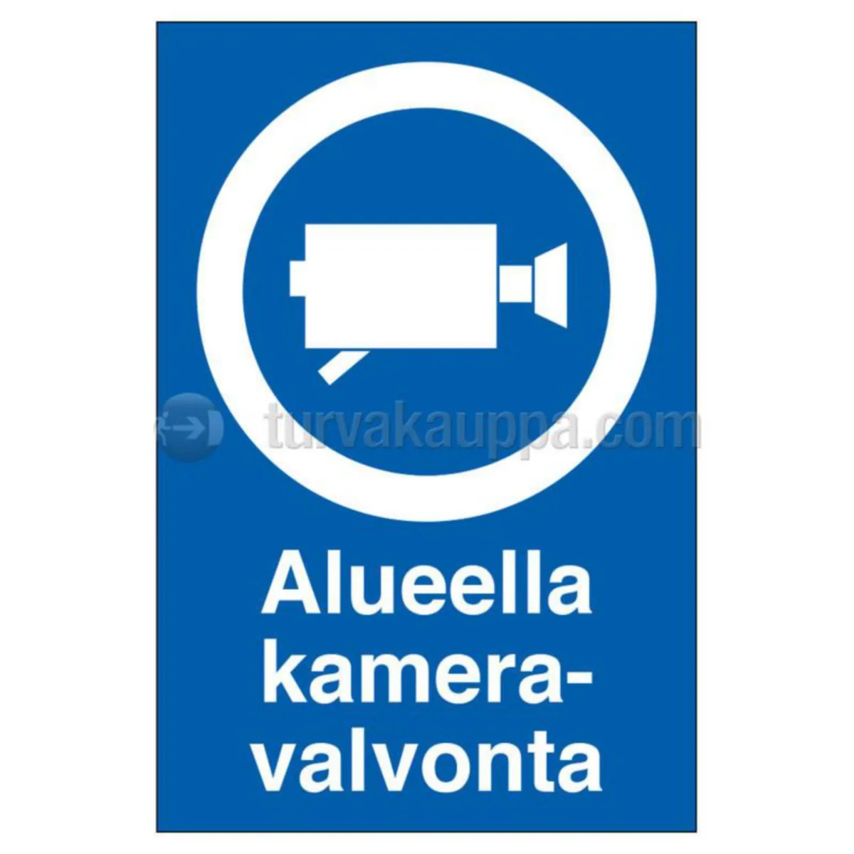 Merkintäkilpi SWM yleiset muovia KAMERAVALVONTA 200x300 MUOVI – sininen