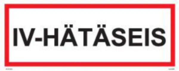 Merkintätarra Malkit Paloala IV-HÄTÄSEIS 100X40