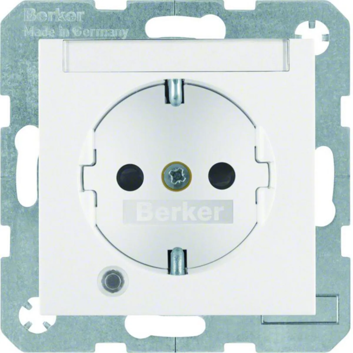 Pistorasia Hager S.1 1S/16A UKR MI/LED VAL – valkoinen