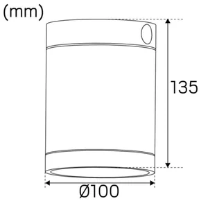 Seinävalaisin ulko Hide-a-lite Milo XL - SEINÄVALAISIN ULKO HIDE-A-LITE MILO XL DOWN ANTRASIITTI 4000K