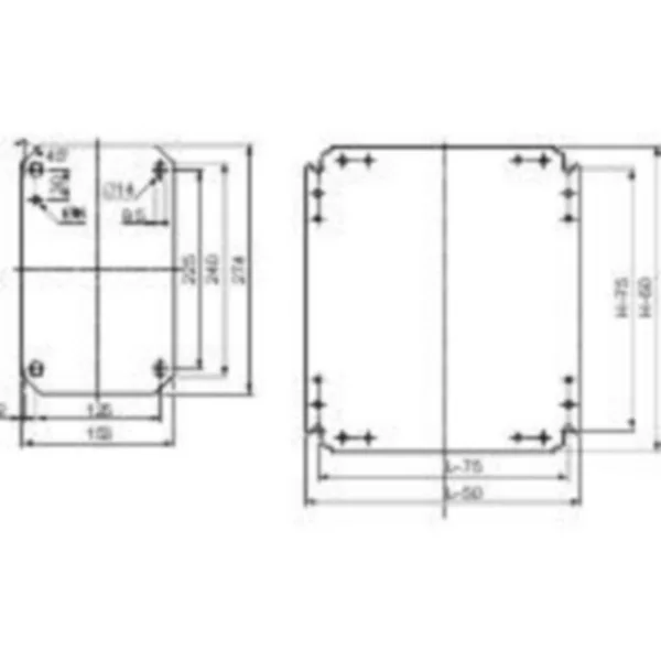 Asennuslevy Schneider Electric Universal Enclosures 500X500 KXL