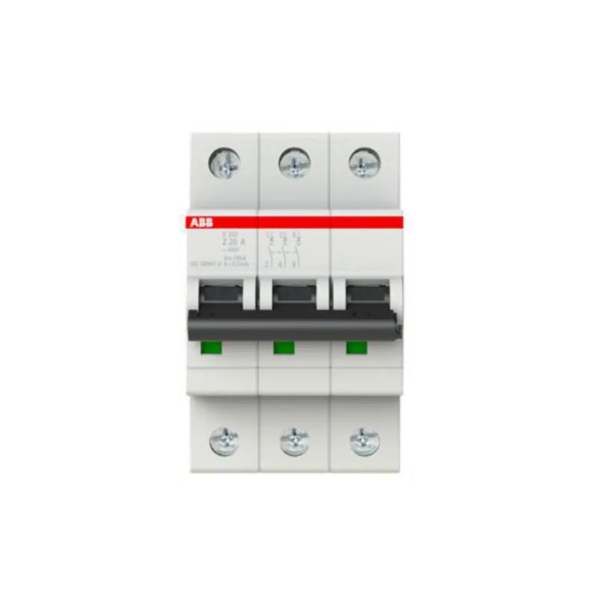Johdonsuojakatkaisija ABB Z-käyrä 3-nap S203-Z20 Z20A