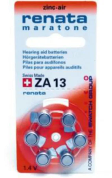 Paristo kuulokoje Renata ZA13. PR48 /BP6 1.4V/310mAh
