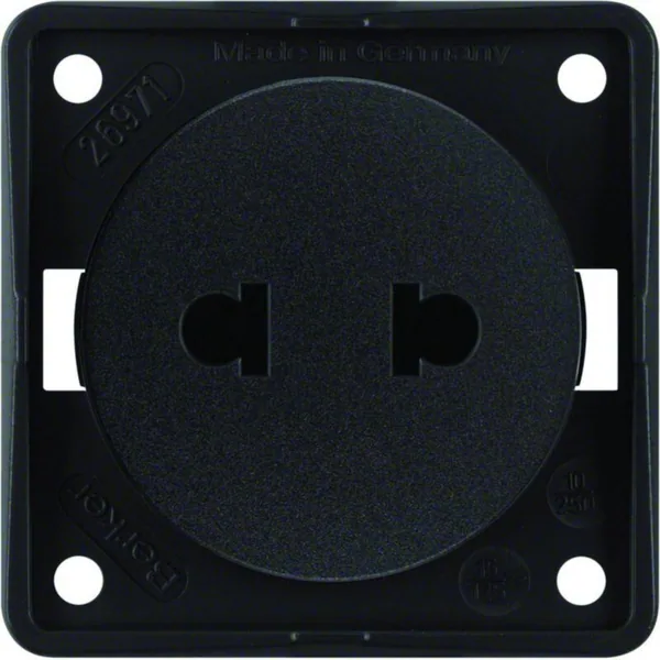 Pistorasia Hager Integro Flow 2N/10A/250VAC EURO-US UR MUS
