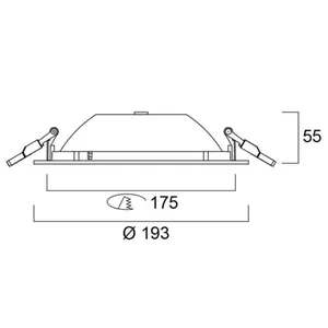 Alasvalo Sylvania Start Downlight - ALASVALO START DOWNLIGHT 175 IP54 14,5W 1550LM 840 DALI