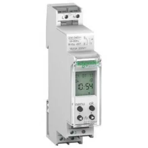 Kellokytkin digitaalinen Schneider Electric Acti 9 IHP - KELLOKYTKIN DIGITAALINEN ACTI9 IHP 1 KAN 56 MUISTIP 18MM