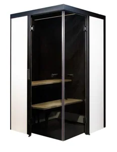 Kylpyhuonesauna Smartfold 2.0 Harvia - KYLPYHUONESAUNA HARVIA SMARTFOLD 2.0. OIKEAK. MUSTA