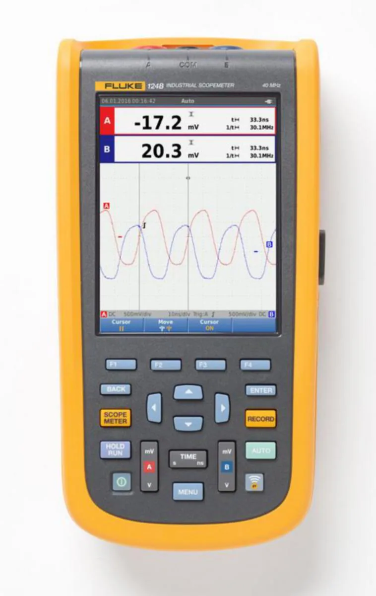 Oskilloskooppi 124B/EU/S Fluke - OSKILLOSKOOPPI SCM FLUKE 124B/EU/S 40mHz + SCC