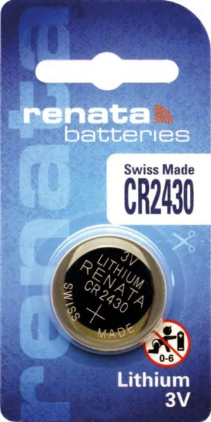 Paristo nappi lithium Renata CR2430/BP1 3V/285mAh BLISTER