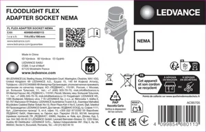 Sähköinen lisätarvike Ledvance Floodlight PFM - SÄHKÖINEN LISÄT.FLOODLIGHT PFM FL FLEX/MAX NEMA SOCKET