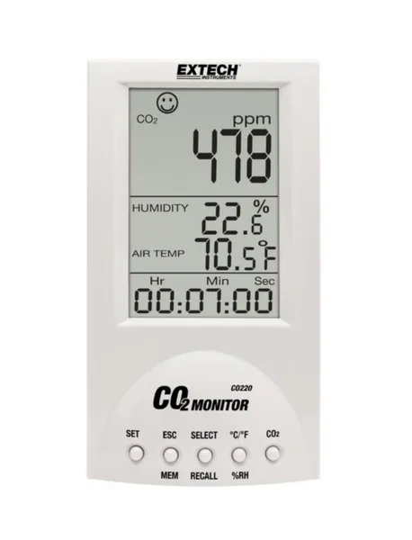 Sisäilmanlaatumittari CO220 Extech