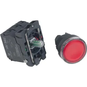 Valopainike Schneider Electric Harmony XB5 - TASOVALOPAINIKE HARMONY XB5AW34B5 LED 24V PUNAINEN