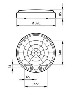 Yleisvalaisin Philips Interact Ready - YLEISVALAISIN INTERACT READY 4050LM 827/830/840 IP65 WIA