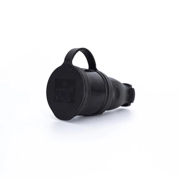 Jatkopistorasia Norwesco Power Solid 1-os 1S/16A/250V/IP54 BLACK
