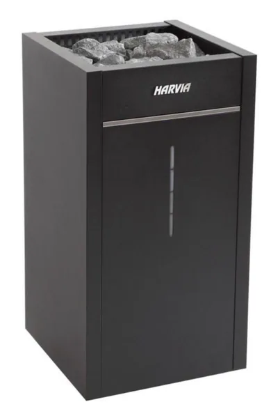 Lattiakiuas Harvia Virta Combi E-mallli HL90SA 9 KW MUSTA
