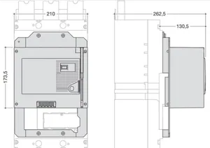 Moottoriohjain Hager h3+ H120-H1600 - MOOTTORIOHJAIN H3+ HXF040H H1250-H1600 24VDC