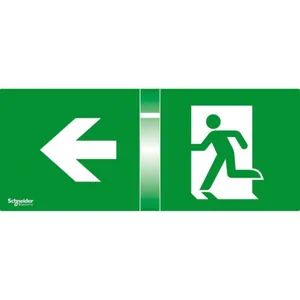 Opastekyltti Schneider Electric Exiway Smartled - TURVAVAL.TARV. EXIWAY SMARTLED OPASTESARJA 3KPL 24M O/V/A