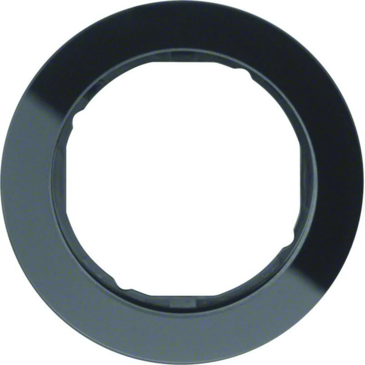 Peitelevy Hager R.classic 1f glass black – musta
