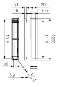 Pinta-asennusvalaisin Philips Ledinaire Surface - PINTA-ASENNUSVAL LEDINAIRE 3400/4000LM 840 20X120 PSU OC
