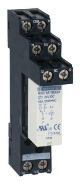 Pistokantarele Schneider Electric Zelio 24VDC 1C/O 16A