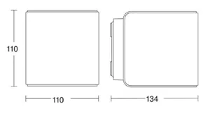 Tunnistinvalaisin iHF Bluetooth, Steinel - TUNNISTINVALAISI IHF BLUETOOTH L 840 SC 3K 9,1W IP44 AN