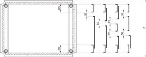Pohjalevy Schneider Electric Universal Enclosures - LÄPIVIENTILAIPPA UNIVERSAL ENC POHJALEVY 2-OSAINEN 1200X600