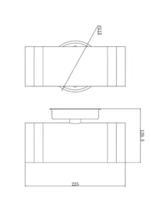 Seinävalaisin ulko Airam Alppila XL-W - SEINÄVAL ULKO ALPPILADOUBLEXLW IP44 2XGU10 GLC ANT