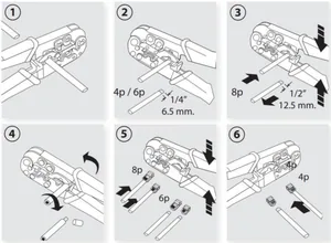 Työkalu Televes Datacom - TYÖKALU DATACOM PURISTUSTYÖKALU RJ45