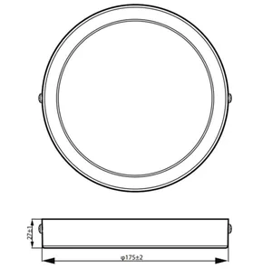 Alasvalo Philips Ledinaire SlimDownlight - ALASVALO LEDINAIRE 1200LM 830 12W ON/OFF D175