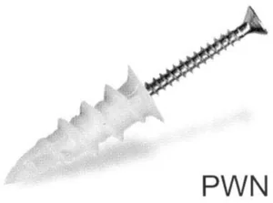 Kiinnikkeet kipsilevyyn PW Castor - BETONIRUUVI CASTOR PWM KIPSI 100kpl