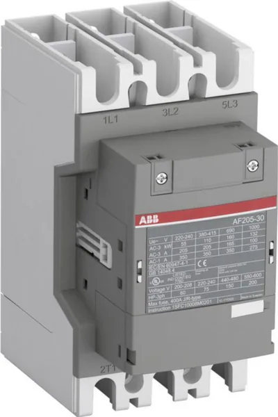 Kontaktori ABB 3-NAP. 110KW 0S,0A 205A(AC-3)