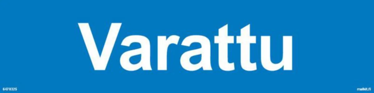 Merkintätarra Malkit Kiinteistö VARATTU 400X100