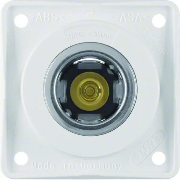 Pistorasia Hager Integro Flow 1AP/20A/12V UKJ white