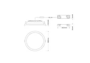 Alasvalo Ledvance Downlight Comfort - ALASVALO LEDVANCE DL CMFT D250 42W CCT OP DALI