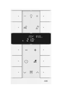 Huonetermostaatti ABB-free@home - HUONETERMOSTAATTI ABB FREEHOME 10-OS T CO2 RH VOC VAL