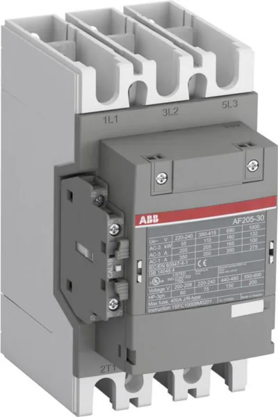 Kontaktori ABB AF205-30-11-34 1S+1A 205A