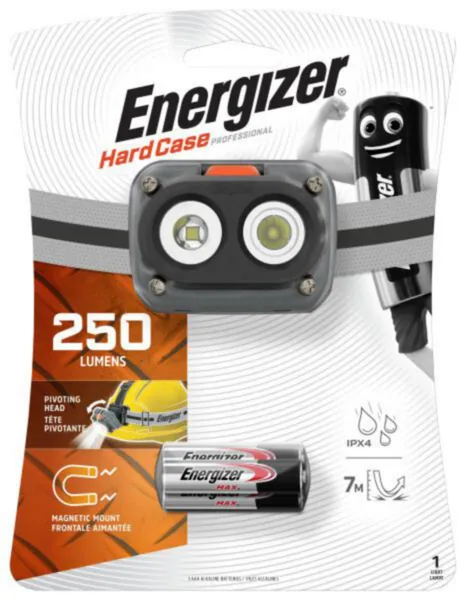 Otsa-/kypärävalaisin LED Energizer Hardcase