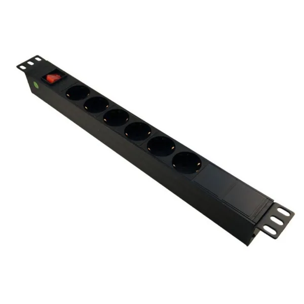 Pistorasiapaneeli LA-CAT 19" 6-os